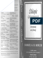 Samuel A. B. Mercer. Ethiopic Grammar With Chrestomathy and Glossary
