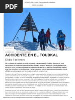 ACCIDENTE en EL TOUBKAL (1ENE15) Respuesta Federación Madrileña de Montañismo