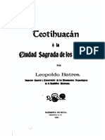 Teotihuacan o La Ciudad Sagrada de Los Tolteca