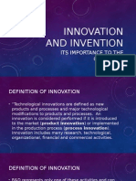 Innovation and Invention