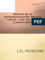Marcas de La Detransivización Pasivas Con Se y Con Ser- Dra. Claudia Borzi - Copia