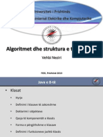 Algoritmet Dhe Struktura e Të Dhënave: Universiteti I Prishtinës Fakulteti I Inxhinierisë Elektrike Dhe Kompjuterike