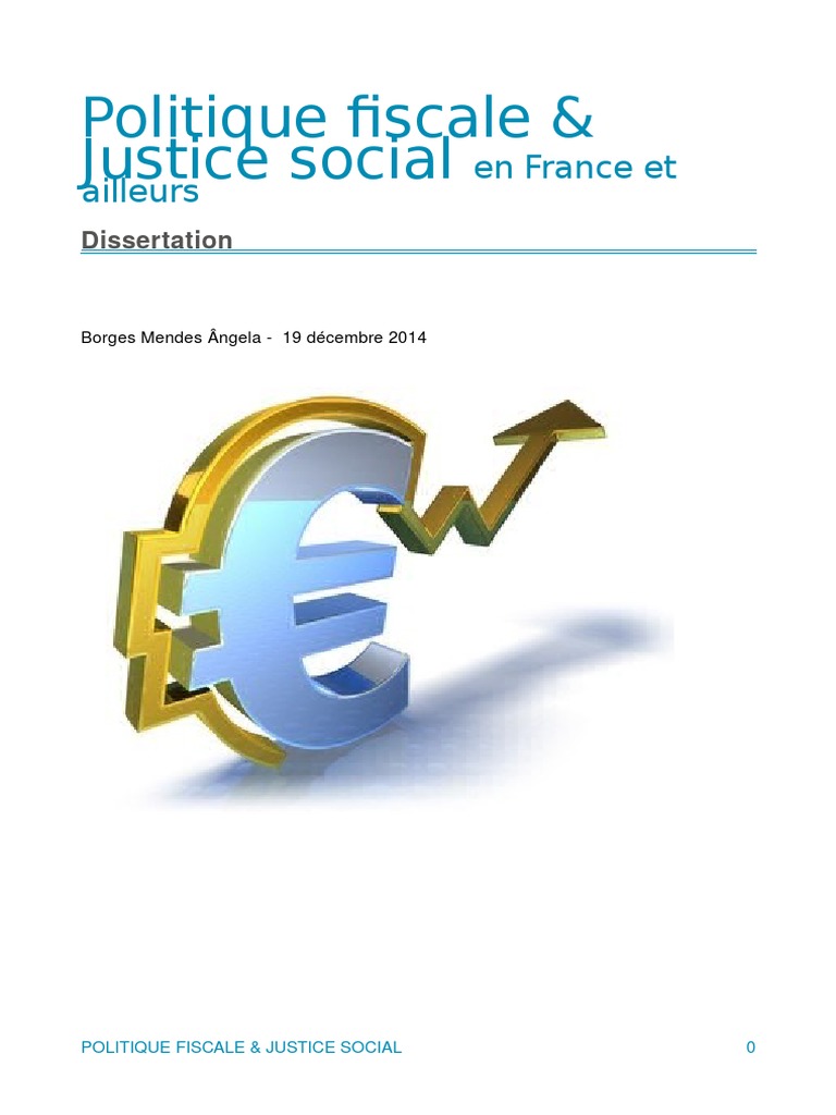 Politique fiscale et justice social en France et ailleurs | John