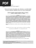 Desenvolvimento de plantas de cobertura e produtividade da soja conforme atributos físicos em solo compactado