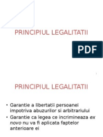 Principiul Legalitatii