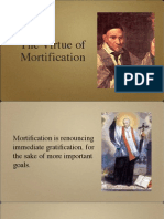 Virtue of Mortification