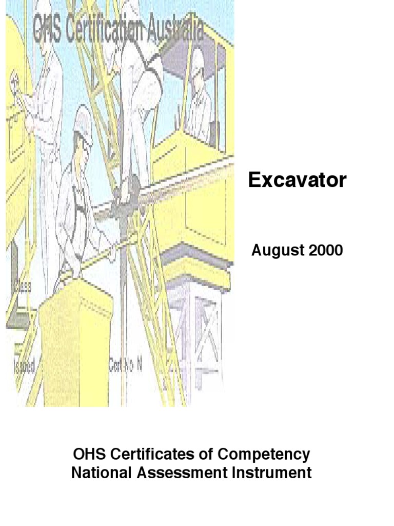 Excavator Operator Competency Assessment | PDF | Occupational Safety ...