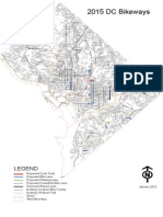 2015 Bikeways Map Planned By DDOT