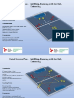 Futsal Session Plan - Dribbling Running With The Ball Defending