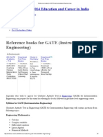 Reference Books For GATE (Instrumentation Engineering)