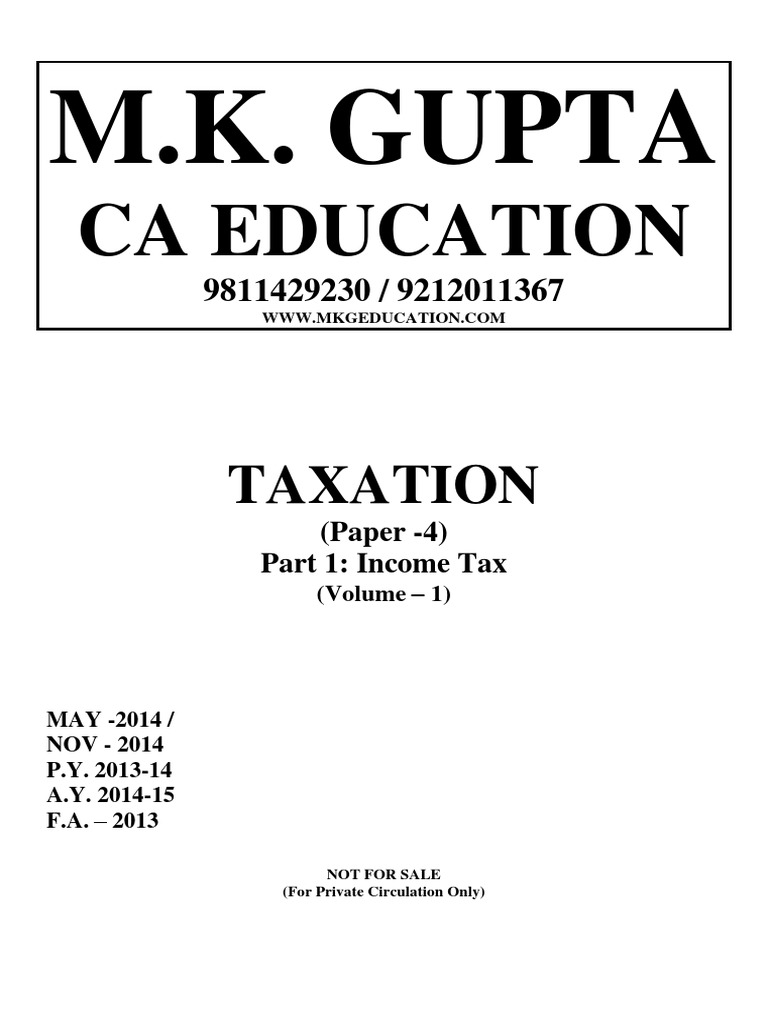 Income Tax and Indirect Taxes Guide | PDF | Taxes | Value Added Tax