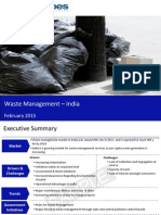 Market Research Report: Waste Management Market in India 2015 - Sample
