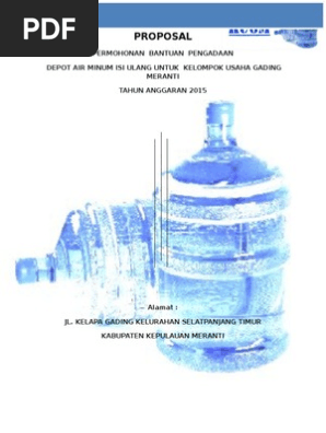 Proposal Depot Air Minum Baru