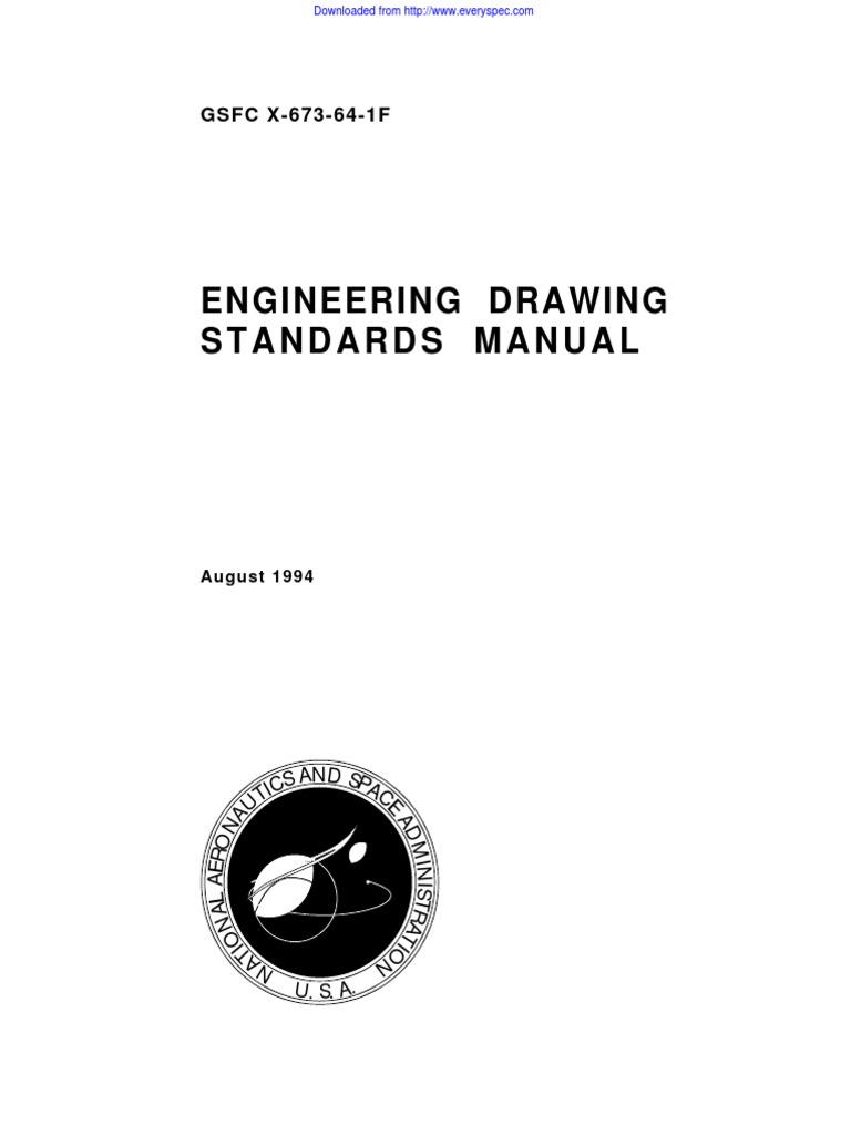 GSFC Engineering Drawing Standards Manual | PDF | Goddard Space Flight ...