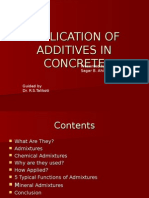 Application of Additives in Concrete