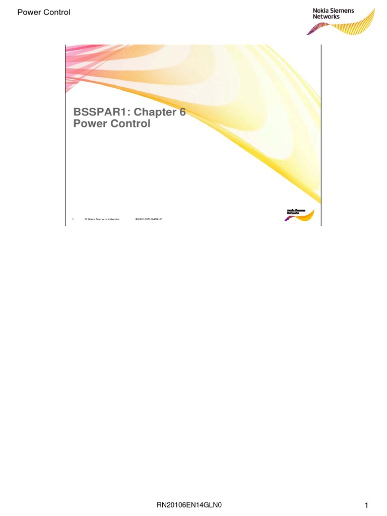 BSSPAR1: Chapter 6 Power Control: RN20106EN14GLN0 | PDF | Science ...
