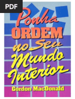 Ponha Em Ordem Seu Mundo Interior 