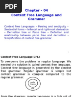 Chapter 04 - Context Free Language