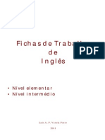 Fichas trabalho Ingles