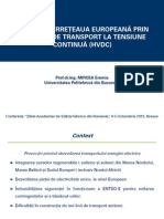 Către Superrețeaua Europeană Prin Legături de Transport La Tensiune Continuă (Hvdc)