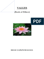 Values (Book of Ethics) by Swami Guruparananda