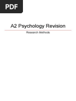 Psychology Revision - Research Methods Topic (1)