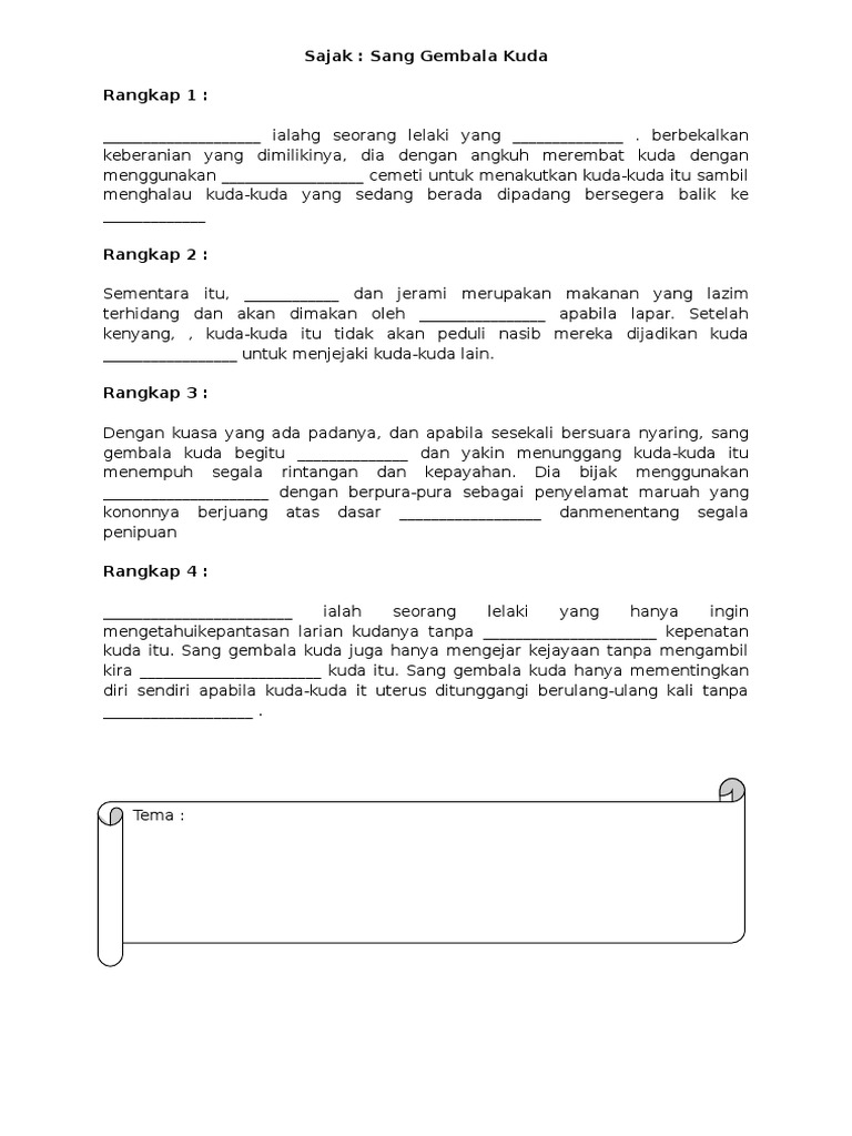 Sajak Sang Gembala Kuda Pdf