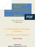 Die Hallstattkultur in Dolenjska PDF