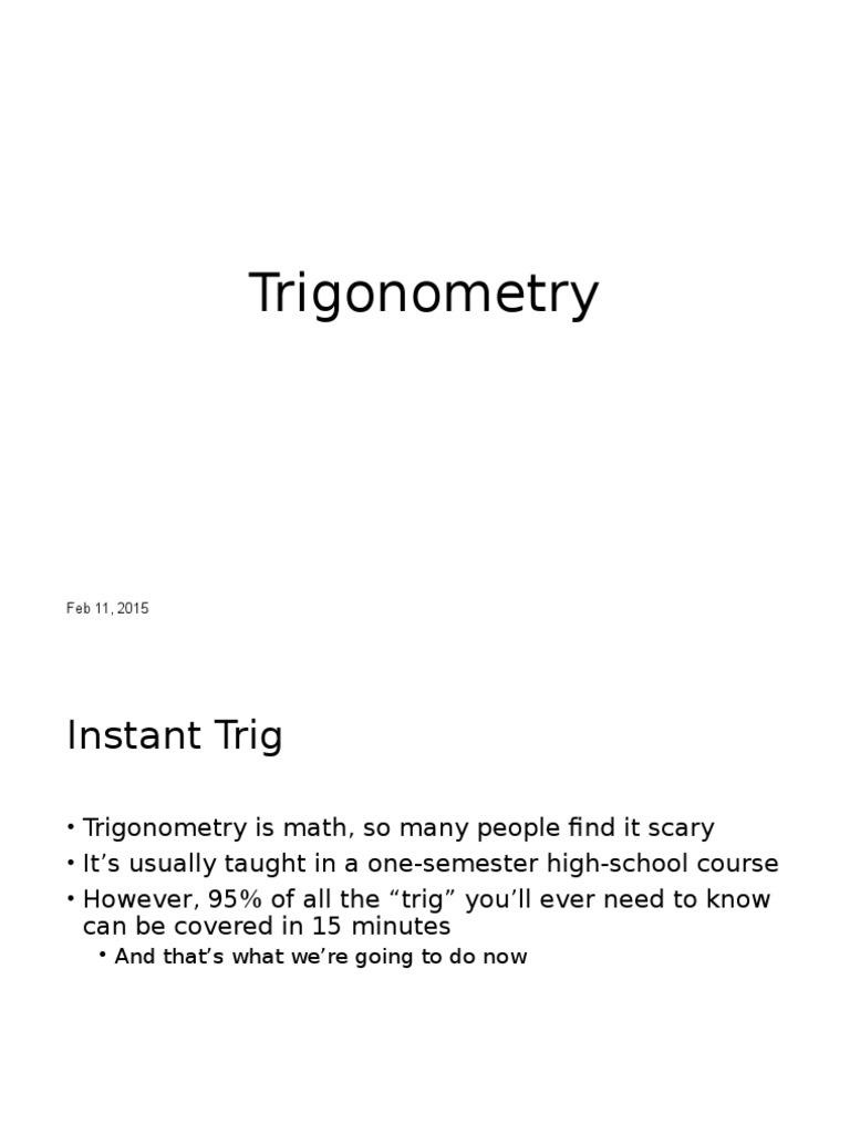 The Sine and Cosine Rule | PDF | Trigonometric Functions | Sine