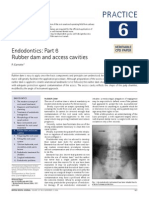 Rubber Dam and Access Cavities