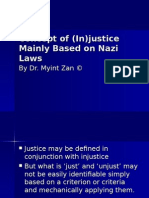 Concept of (In) Justice Mainly Based On Nazi
