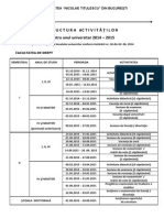 Structura Universitara Drept 2014 2015