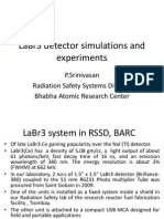 LaBr3 Detector Simulations and Experiments