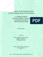 The Chapter On The Mundane Path (Laukikamarga) in The Sravakabhumi Vol 2