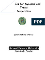 Guideline for Thesis Preparation NDU