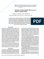Evaluation and Selection of Recoverable Reserves in a Sublevel Stoping Mine 