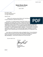 Letter From Senator Harry Reid To Pace Lattin