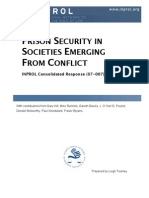Prison Security in Societies Emerging From Conflict (CR 07-007)