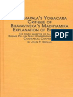 Dharmapala's Yogacara Critique of Bhavaviveka's Madhyamika Explanation of Emptiness