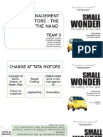 Change Management at Tata Motors: The Making of The Nano: Team 5