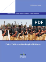 Performance of Police, Politics and People of Pakistan