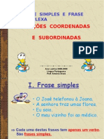 Tipos de orações em frases complexas