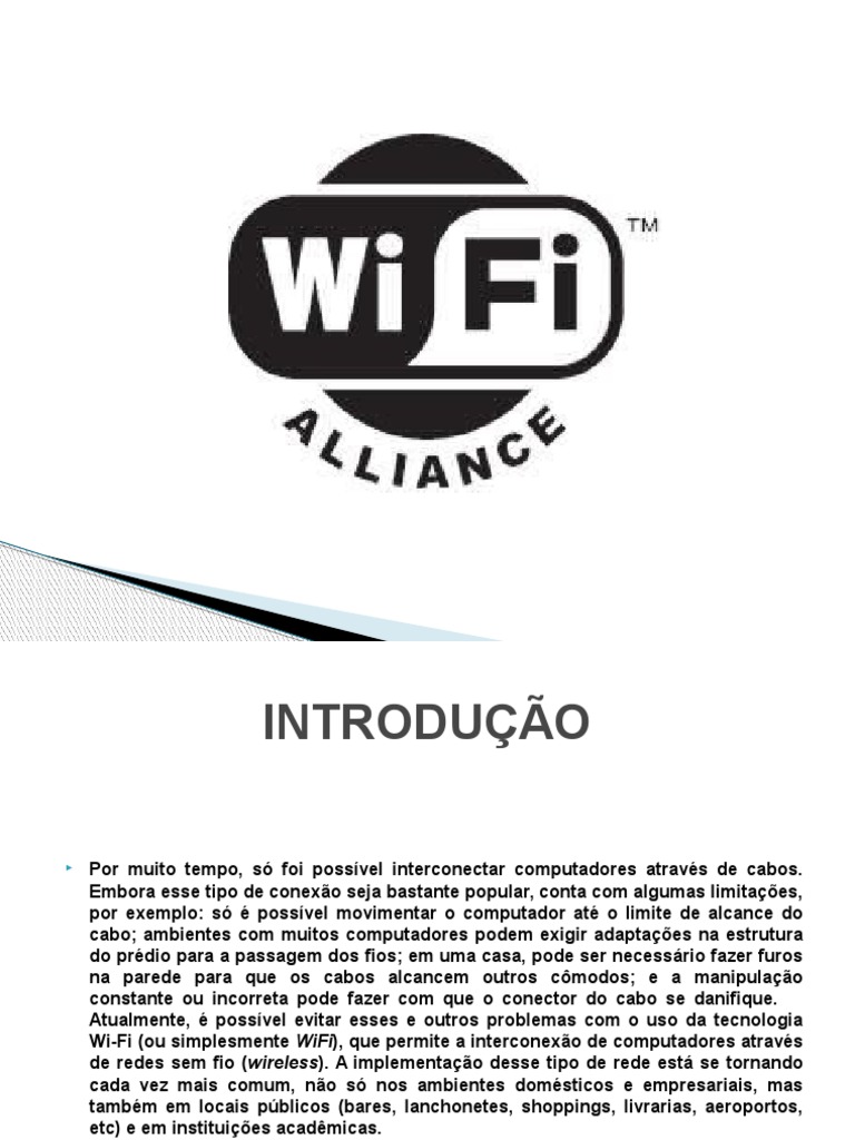 Entenda a Tecnologia Wi-Fi e Seu Funcionamento | PDF | Ieee 802.11 | Wi-Fi