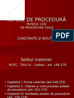 Actele de Procedura (Extras)