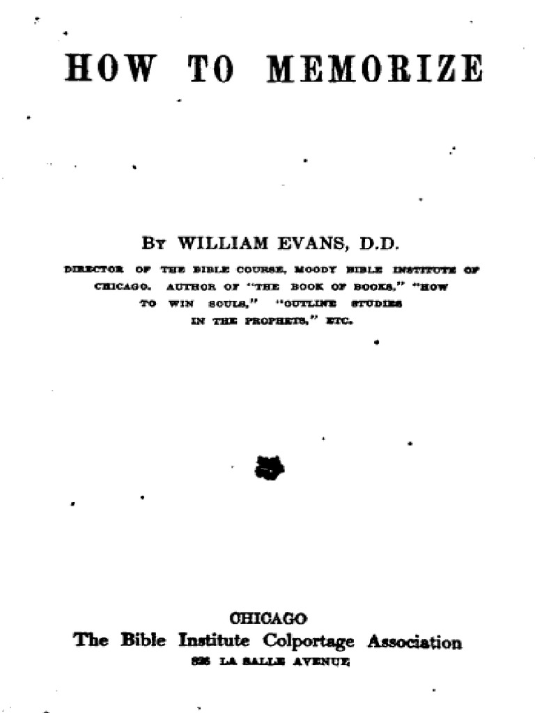 How To Memorize | PDF