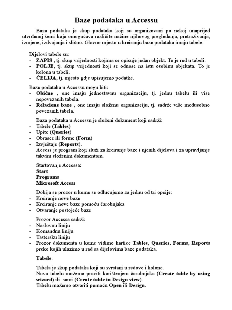 11 Vjezbe - Poslovna Informatika II | PDF