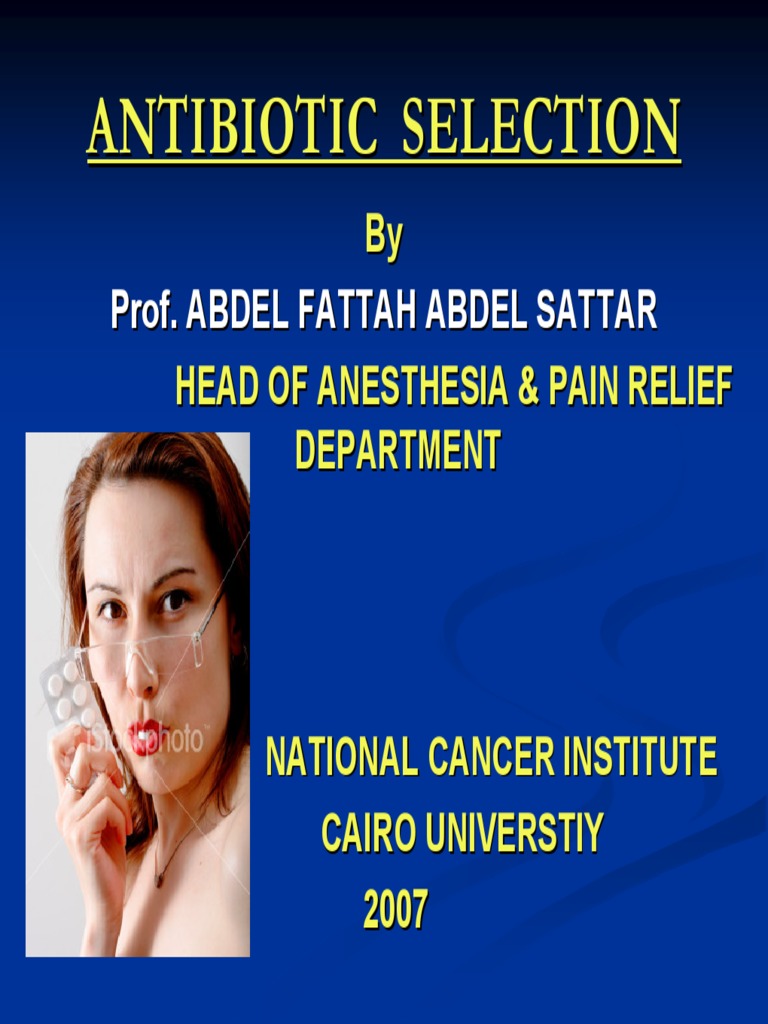 Antibiotic Selection PDF PDF Beta Lactamase Antibiotics