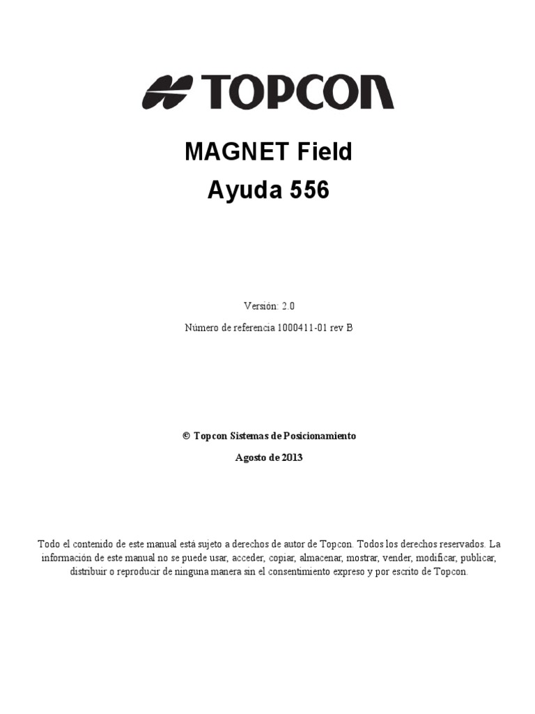 MAGNET Field Spanish Help Manual V2 0 May2014 | Archivo De.