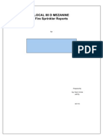 Local 08 D Mezanine Fire Sprinkler Reports: Prepared By: Ing. Giann Urriola Artel