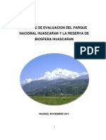 Reporte de Evaluación Del Parque Nacional Huascaran